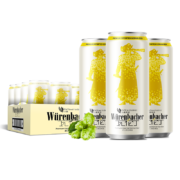 有券的上：Würenbacher 瓦伦丁 小麦啤酒 500ml*18听+美薇 苹果酒金苹果 330ml*6听
