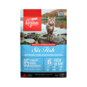 原始猎食渴望（ORIJEN）渴望猫粮 进口成猫六种鱼无谷鸡肉猫粮新旧包装随机发货 【仅溯源标】加版六种鱼-5.4kg