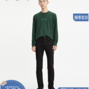 Levi's李维斯2023夏季510紧身男士牛仔长裤黑色百搭休闲潮流长裤 黑色 30/32