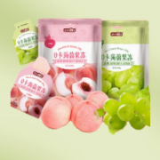 盐津铺子 蒟蒻果冻0糖0卡0脂零食吸吸冻果冻 尝鲜装白桃味160g