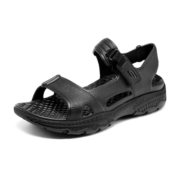 斯凯奇（Skechers）男士轻质休闲塑膜凉鞋外穿开车鞋子243094 全黑色/BBK 41