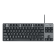 PLUS会员：Logitech 罗 K835 机械键盘 84键 有线键盘 黑色 红轴