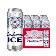 BUDWEISER 百威 冰啤酒 500ml*18听 整箱装*2件