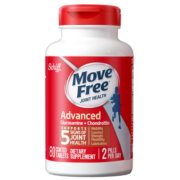 Move Free益节 美国原装进口氨糖硫酸软骨素钙片 维骨力成人中老年人骨关节保养强健关节灵氨糖 关节日常养护 红瓶80粒尝鲜装