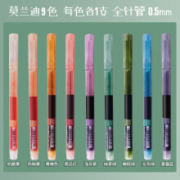 再降价、微信小程序、有券的上：snowhite 白雪 T16M直液式走珠笔 0.5mm 彩色中性笔 莫兰迪色系9支装