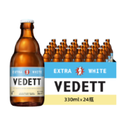百亿补贴：VEDETT 白熊 精酿啤酒 330ml*24瓶 赠岔巴精酿小麦白啤330ml*6听