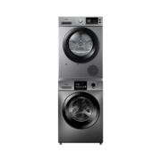 618预售、PLUS会员：Midea 美的 MG100V33WY+MH100VH03Y 热泵式洗烘套装 银灰色