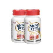 美国直邮Move Free Ultra维骨力骨胶原蛋白强韧骨骼75粒 白瓶2瓶