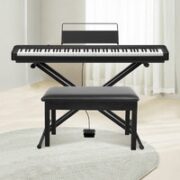 CASIO 卡西欧 CDP系列 CDP-S100 电子琴 88键 黑色 X架+单踏板+双人琴凳