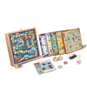 铭塔 多功能游戏棋  8种玩法+实木棋盘