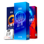 概率券：名流 72只家庭量贩装+赠加厚安全套2只装