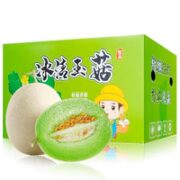 果常在 玉菇甜瓜 彩箱装 净重4-4.25斤
