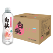 秋林气泡水苏打水 白桃味450ml*12瓶0糖0脂无糖饮料 富含膳食纤维