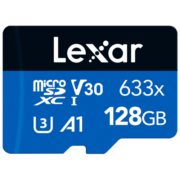 雷克沙（Lexar）128g TF卡高速内存卡手机SD小卡 平板行车记录仪存储卡C10（633x） 128GB 官方标配 TF卡633X 高速Class10