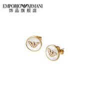 EMPORIO ARMANI 女士珍珠贝母鹰标耳钉 EGS2354710 金色X白色
