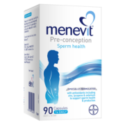 爱乐维/menevit澳版男士备孕复合维生素胶囊90粒 男性叶酸 锌硒宝精 番茄红素 大蒜油 维持精子健康