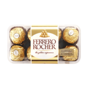 费列罗（FERRERO）榛果威化糖果巧克力制品 喜糖零食伴手礼节日礼物 16粒礼盒装200g