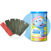 小鹿蓝蓝_海苔夹心脆草莓味 宝宝零食酥脆营养海苔即食罐装海苔碎海苔 40g