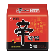 农心 韩国进口 辛拉面 食品五连包120g*5*8件