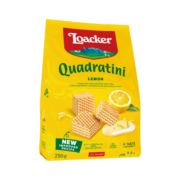 Loacker莱家夹心威化饼干柠檬味250g休闲零食 宅家追剧 意大利原装进口