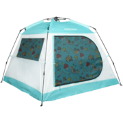 迪卡侬（DECATHLON）帐篷户外露营加厚遮阳遮雨登山家庭大空间防风全自动速开防晒双人 蜗牛王国