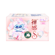 概率券：苏菲  Sofy 裸感S贵族棉迷你卫生巾175mm 14片