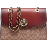 蔻驰（COACH）奢侈品Parker系列女士山茶花单肩斜挎包【品牌授权直供】