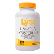 全球唯一获得诺贝尔奖的鲨鱼肝油 Lysi 利思利喜 冰岛原装进口 角鲨烯深海鱼油软胶囊500mg*120粒*2瓶