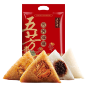 京喜 五芳斋 中华老字号粽子福禧礼袋 袋480克（4只粽） 1件