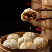 嵊州小笼包 手工老面梅干菜肉 500g 约20个