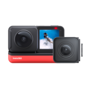 Insta360 ONE RS运动相机 360全景相机 双镜头骑行防抖相机vlog直播视频会议摄像机 ONE RS 4K增强版（基础套餐） 可开专票（可分多张）
