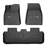 固特异（Goodyear）特斯拉Model3全TPE脚垫专用环保定制防水 高边TPE脚垫+仿羊绒毯
