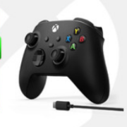 Microsoft 微软 Xbox无线控制器 磨砂黑+USB-C线缆 2020款 PC游戏手柄