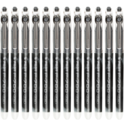 百乐（PILOT）BL-P700 0.7mm 考试 / 财务用笔 中性笔顺滑针嘴签字笔 黑色 12支装