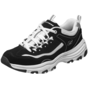 Skechers斯凯奇女鞋熊猫鞋经典黑白2023春夏新款复古百搭老爹鞋运动休闲鞋 【简约款】黑白色/250/BKW 37码/鞋内长240