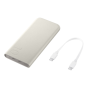 三星（SAMSUNG）10000mAh移动电源 通用便携式充电宝 双向快充 25W加速充电 双Type-c接口输出 米色