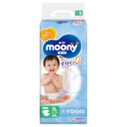 尤妮佳(moony) 婴儿纸尿裤 大号尿不湿 XL44片 12-17kg 男女通用