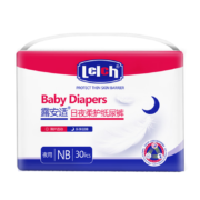 Lelch 露安适 柔护夜用纸尿裤NB30片(0-5kg)