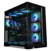 LIANLI 联力 包豪斯O11D EVO 黑色 电脑机箱 双面玻璃/ARGB灯光/三面水冷位/双电源位/支持E-ATX板、竖装显卡