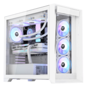 Tt（Thermaltake）钢影 透 白色 机箱水冷电脑主机（支持360水冷/EATX主板/Type-c/海景房/高兼容/4090显卡）