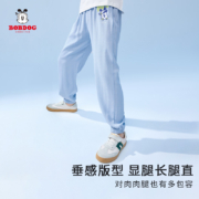 Bobdog 巴布豆 X 迪士尼 联名儿童A类仿牛仔薄款冰丝防蚊裤 多色