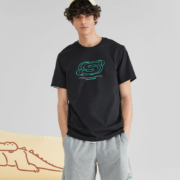 京东百亿补贴：SKECHERS 斯凯奇 男款运动短袖T恤 L223M074