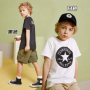 Converse 匡威 儿童圆领短袖T恤 （110-160cm）多色