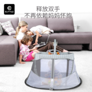 elittle折叠婴儿床折叠床便携式可折叠可移动多功能婴儿床游戏床