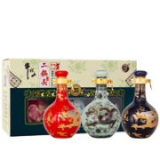 牛栏山 二锅头 青龙珍品(30） 52度 清香型白酒50ml*3瓶 小酒礼盒