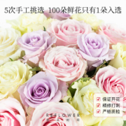 花点时间 多头玫瑰随机色盲盒（30~45个花头）