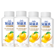 蒙牛冠益乳生牛乳发酵活性益生菌低温酸奶燕麦黄桃味250g*4瓶*3件(买三赠3共6件)