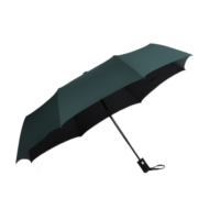 全自动雨伞男女小清新黑胶简约三折伞晴雨两用UV防晒太阳伞 黑色