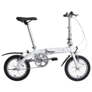 大行（DAHON） 412折叠自行车14英寸单速超轻铝合金学生成人单车DOVE BYA412 白色