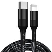 季烁 c to lightning适用于iPhone苹果手机数据线充电线 6 Type-C to Lightning灰色 1m